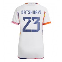 Maglie da calcio Belgio Michy Batshuayi #23 Seconda Maglia Femminile Mondiali 2022 Manica Corta